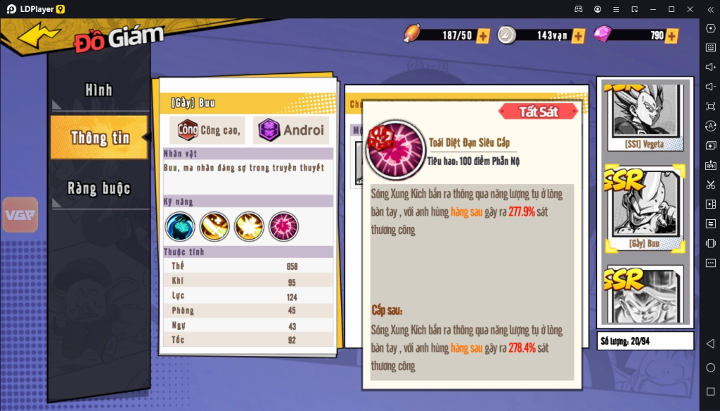 『HƯỚNG DẪN』Bản Năng Vô Cực 3D: Top Nhân Vật Quốc Dân Đầu Game