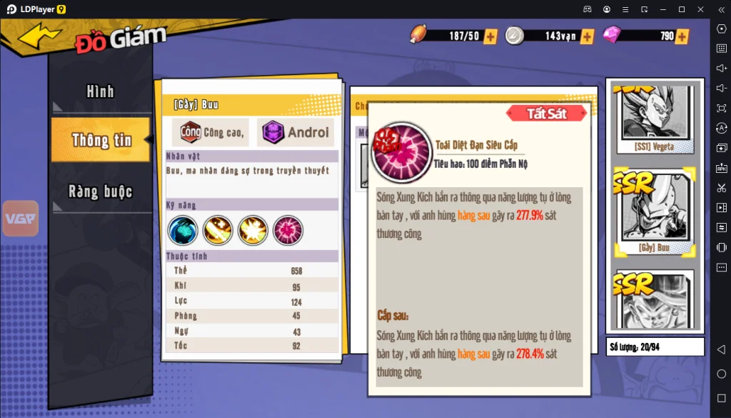 『HƯỚNG DẪN』Bản Năng Vô Cực 3D: Top Nhân Vật Quốc Dân Đầu Game