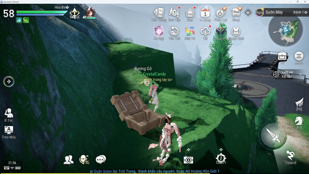 『HƯỚNG DẪN』Revelation - Thiên Dụ VNG vị trí rương báu thám hiểm Sườn Mây phần 1