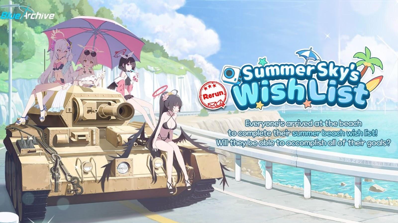 Blue Archive Summer Sky's Wish List Event