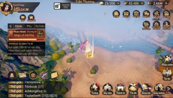 『HƯỚNG DẪN』Cái Thế Tranh Hùng: Vị Trí Đào Kho Báu Từ Chương 46 - 54