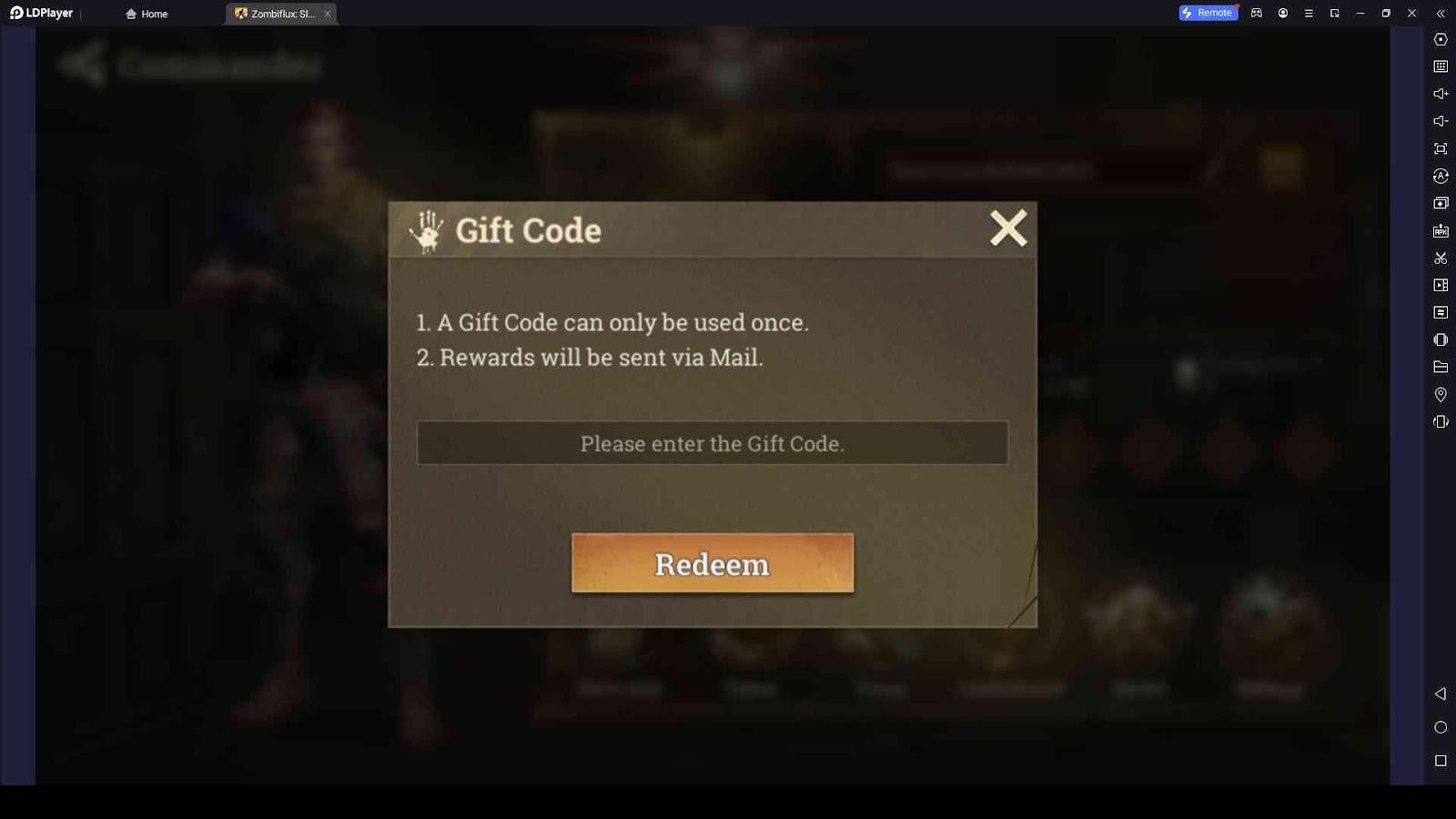 Using the Gift Codes