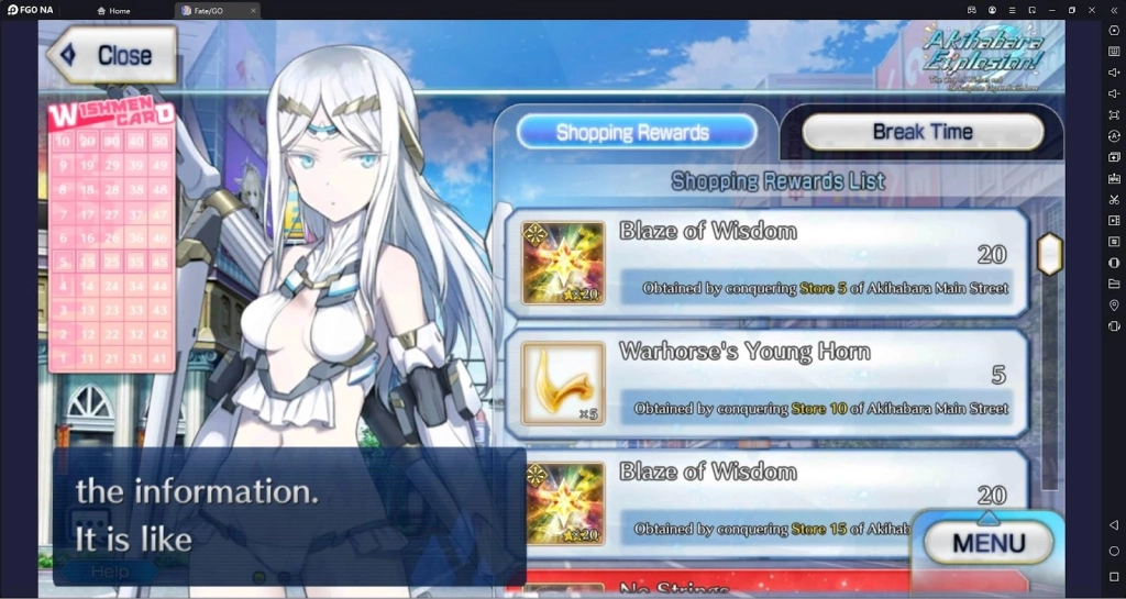Fate/ Grand Order Akihabara Explosion Tower Climb Event Guide