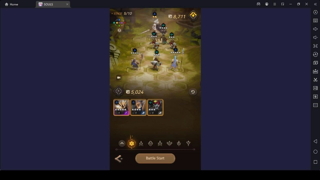 Hero Deployment in the SOULS Gameplay