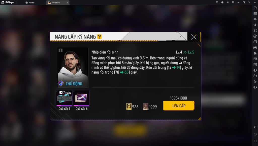 Garena Free Fire: Thay đổi hệ thống nhân vật