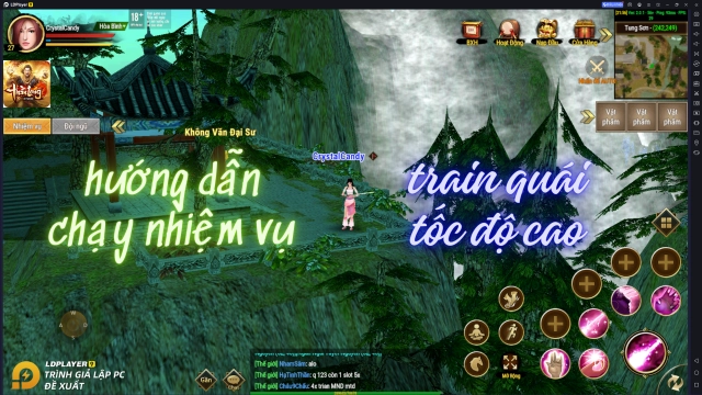 Thần Long Mobile hướng dẫn tân thủ chạy nhiệm vụ và tăng cấp nhanh trên PC với LDPlayer