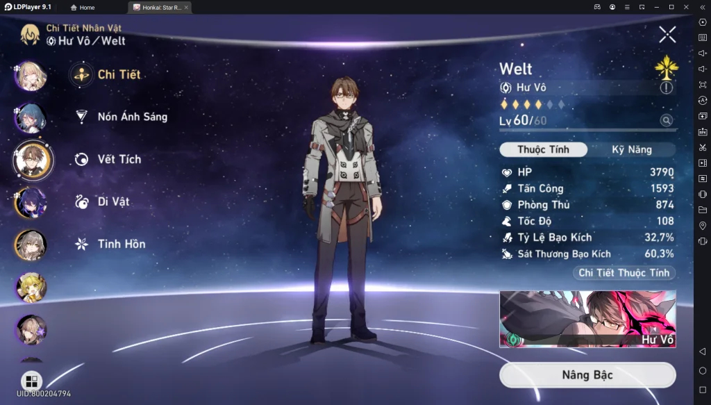 『HƯỚNG DẪN』Honkai: Star Rail: Hướng Dẫn Build Welt Chuẩn Cho Người Mới Chơi