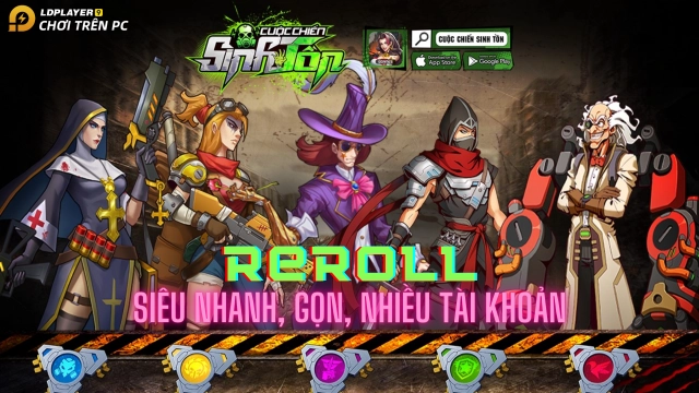 『HƯỚNG DẪN』Reroll CUỘC CHIẾN SINH TỒN nhiều tài khoản nhanh và chuẩn nhất
