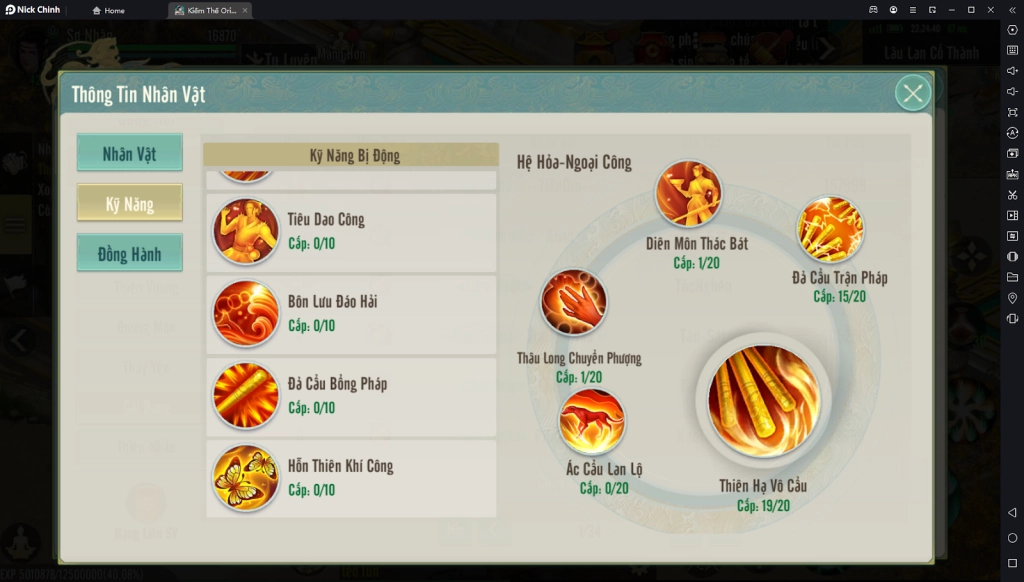 『HƯỚNG DẪN』Kiếm Thế Origin: Hướng Dẫn Build Sơ Lược Cái Bang - Nâng Cấp Tiềm Năng Và Kỹ Năng