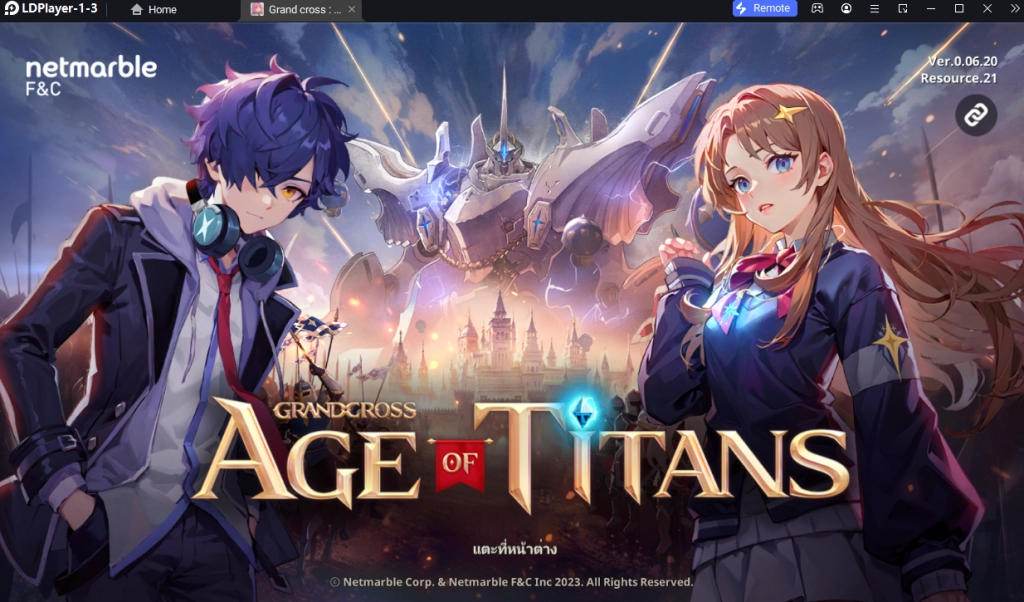 แนะนำวิธีดาวน์โหลด Grand Cross: Age of Titans (Global) เล่นได้ 100% บน LDPlayer9