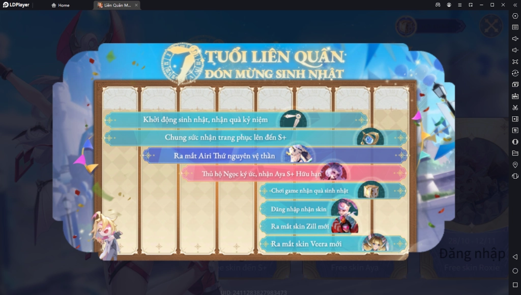 LIÊN QUÂN MOBILE - Tổng Hợp Sự Kiện Chào Mừng Liên Quân 7 Tuổi