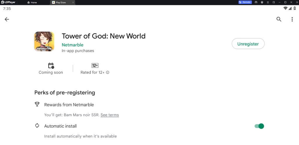 Tower of God : New World ตัวเกมมีอะไรน่าสนใจบ้างพร้อมเปิดลงทะเบียน Pre -Registration แล้ววันนี้ บน LDPlayer9