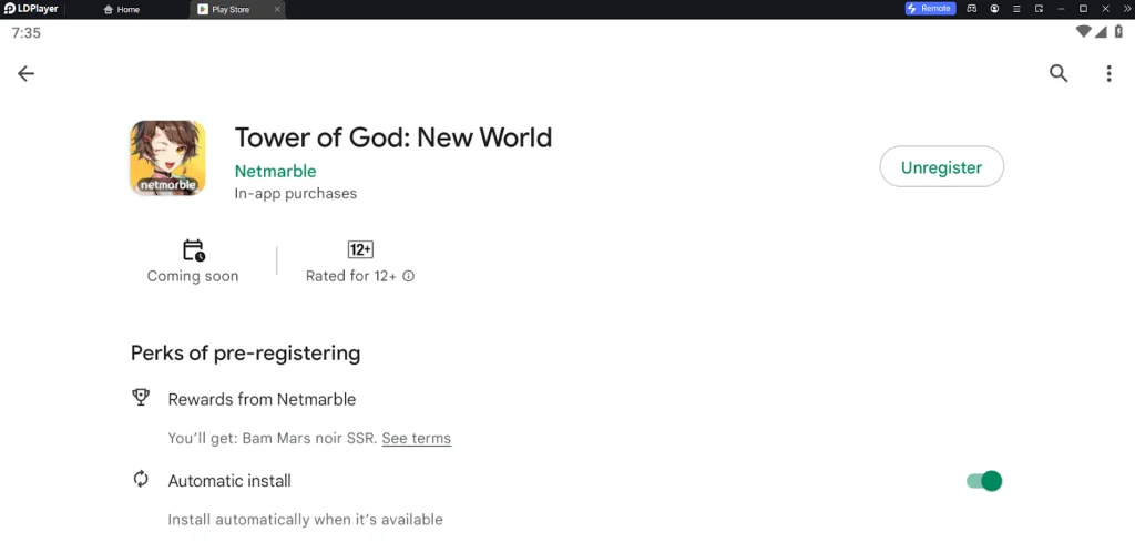 Tower of God : New World ตัวเกมมีอะไรน่าสนใจบ้างพร้อมเปิดลงทะเบียน Pre -Registration แล้ววันนี้ บน LDPlayer9
