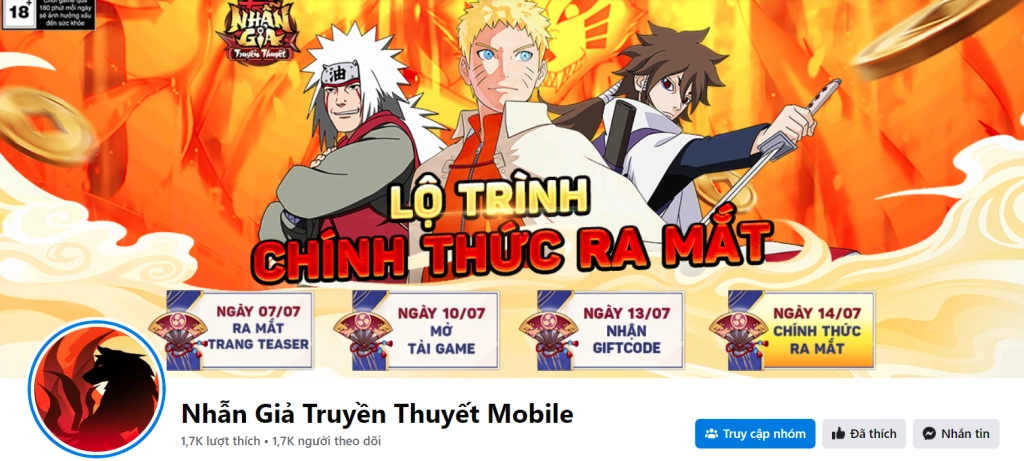 『GIFTCODE』Nhẫn Giả Truyền Thuyết Mobile tổng hợp giftcode và hướng dẫn cách nhập