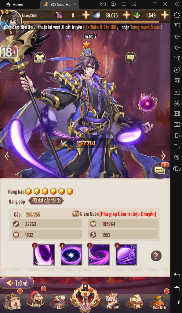 『HƯỚNG DẪN』3Q Siêu Hùng : Top 3 vị tướng siêu mạnh nên chơi & cách tải game trên PC