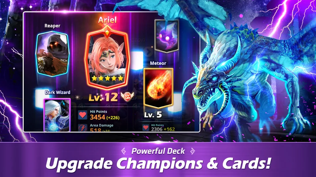 Compita com outros jogadores em tempo real em Champion Strike: Crypto Arena!