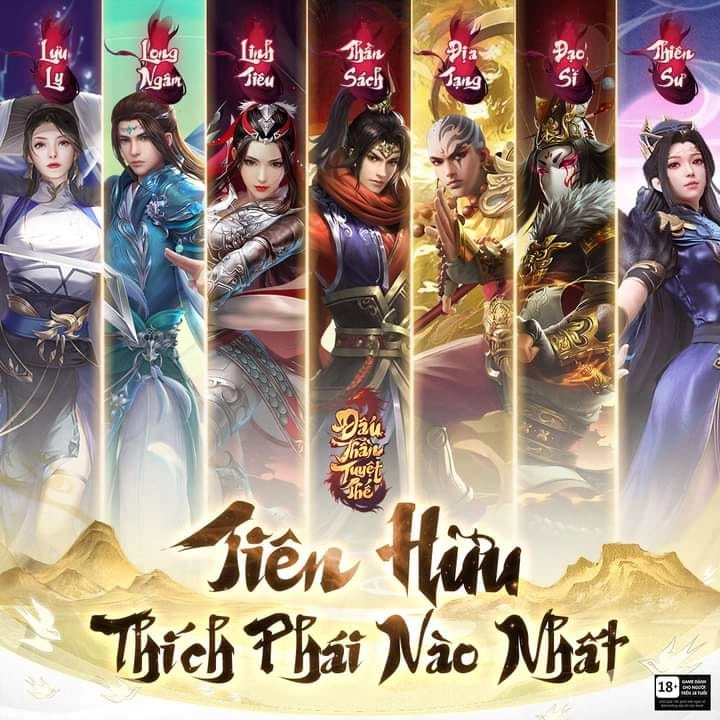 『HƯỚNG DẪN』Tiêu điểm môn phái Đấu Thần Tuyệt Thế và hướng dẫn chọn class