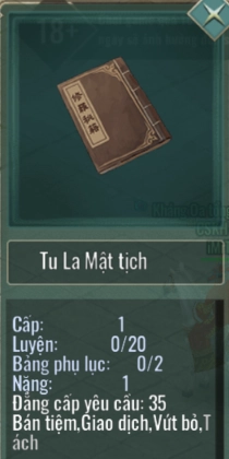 Kiếm Hiệp Tình 2 Mobile: Hệ Thống Mật Tịch Và Cách Nhận Phần 1