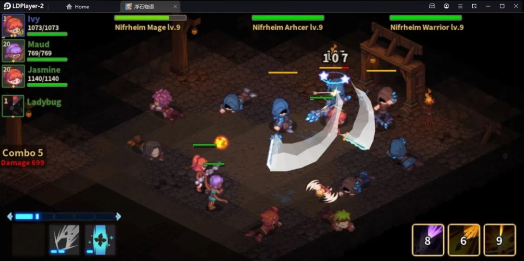 Levistone Story Asia แนว Pixel Roguelike Adventure จัดทีมออกผจญภัยและเทคนิค Reroll หาตัวละครเร็วขึ้น 4 เท่า บน LDPlayer9
