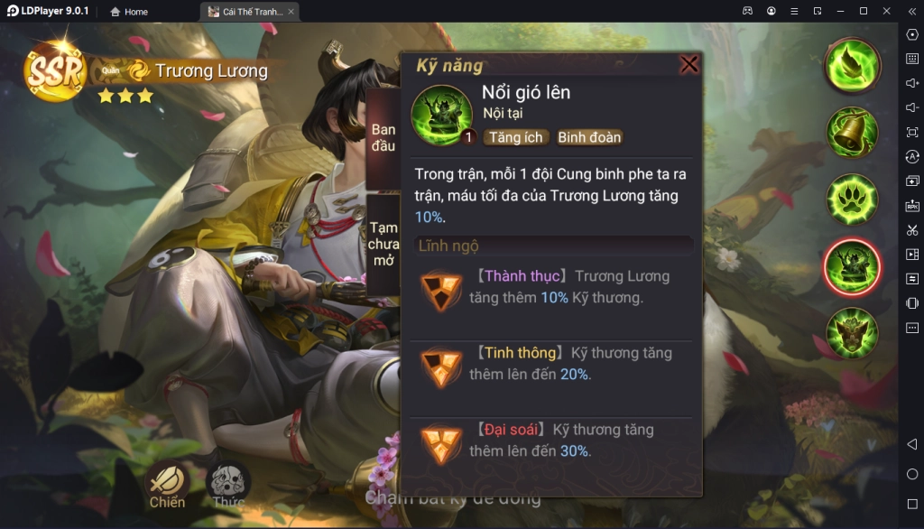Garena Cái Thế Tranh Hùng: Hướng Dẫn Build Trương Lương Chuẩn