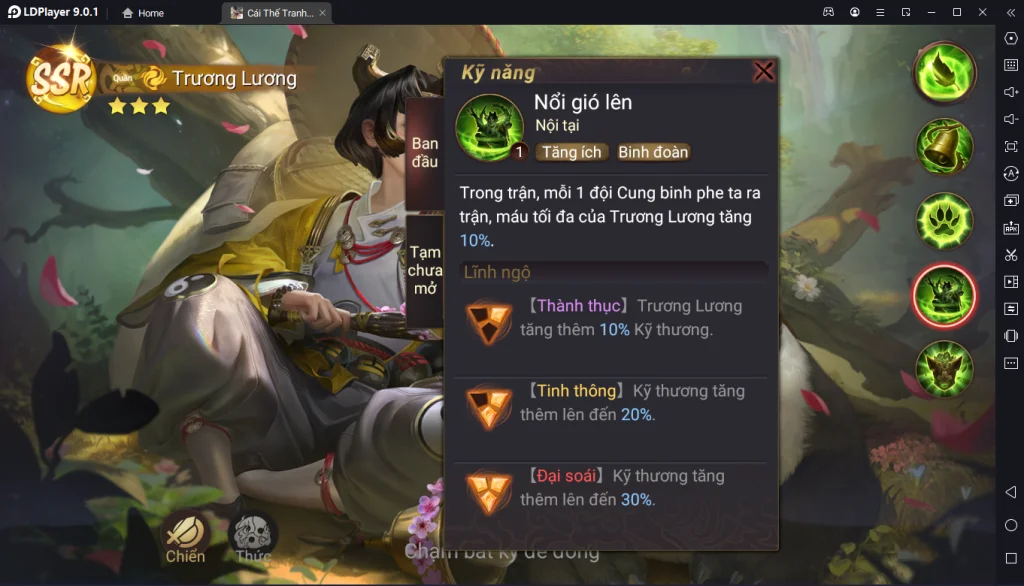 Garena Cái Thế Tranh Hùng: Hướng Dẫn Build Trương Lương Chuẩn