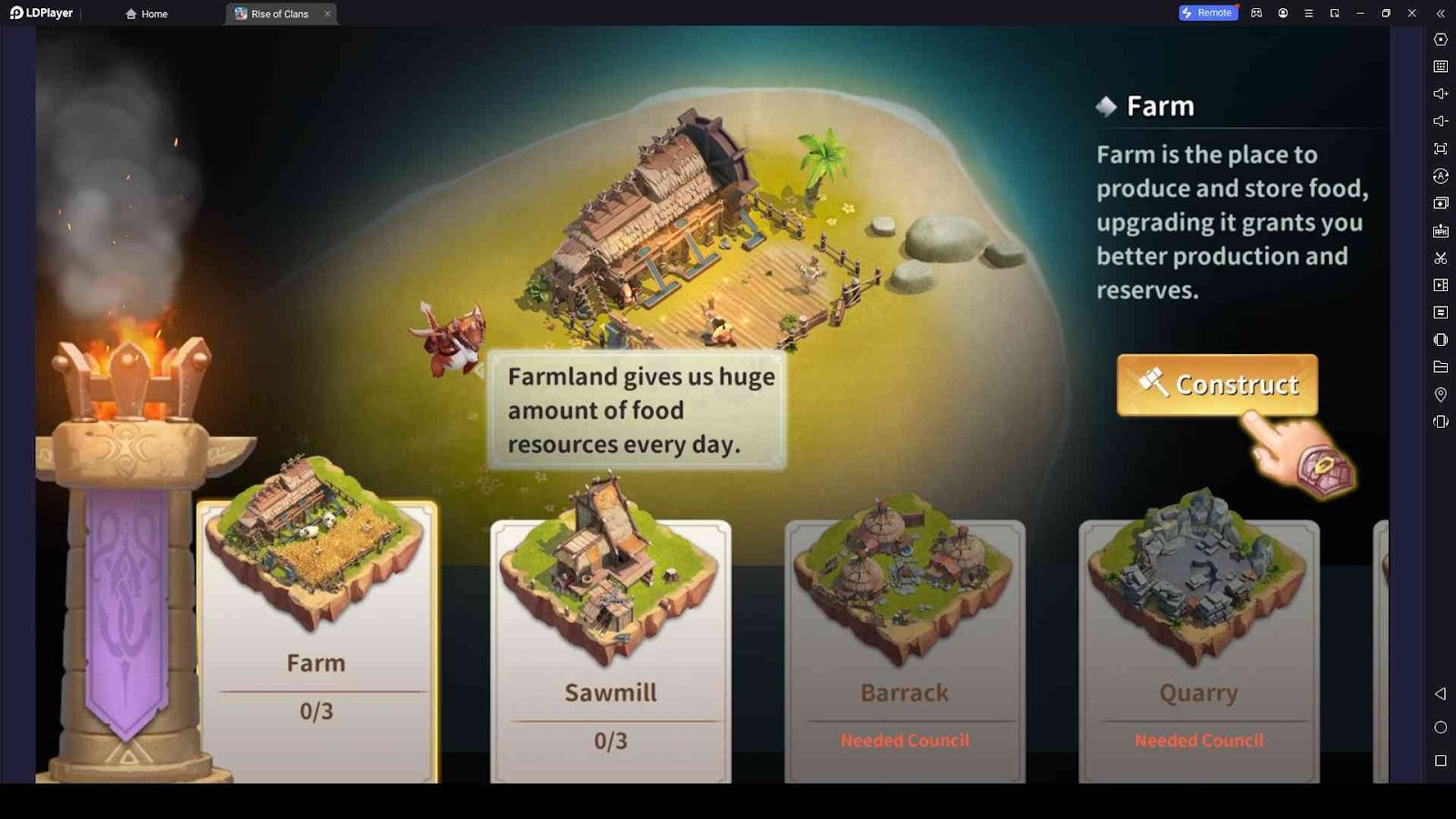 Rise of Clans:Town Construction