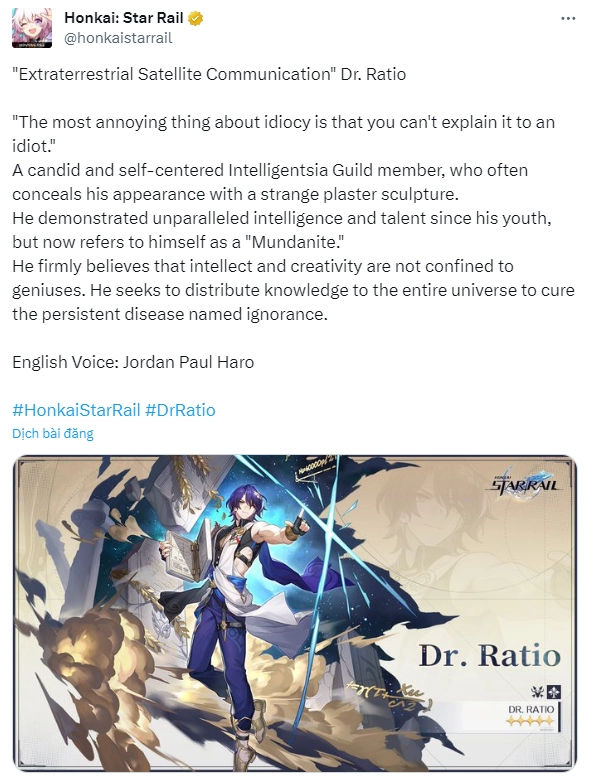 Honkai: Star Rail lộ thông tin nhân vật mới trong phiên bản 1.6