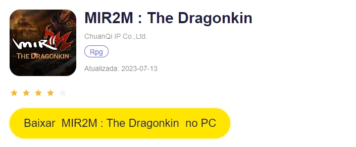 NOVO GAME NFT - MIR2M: The Dragonkin!