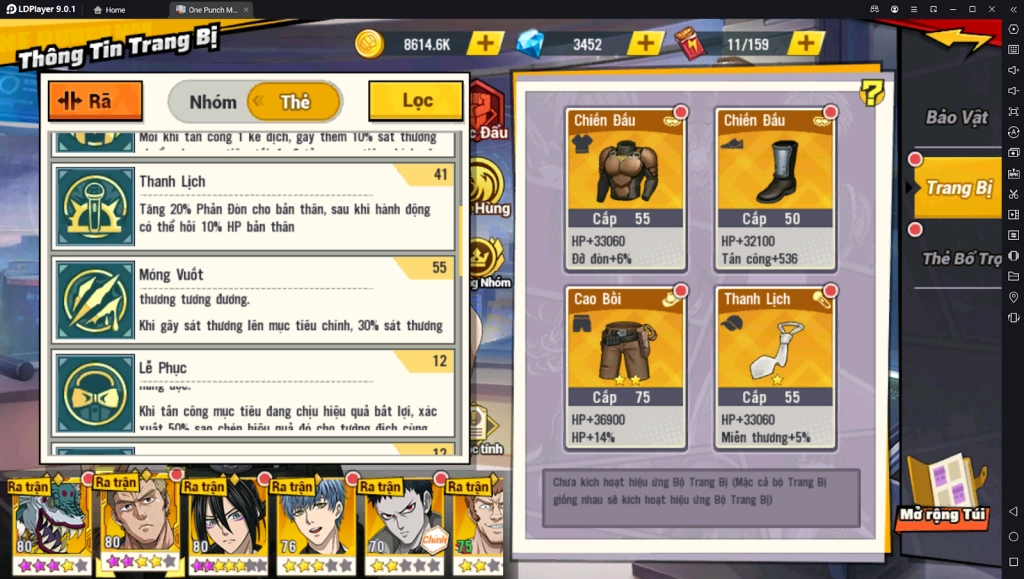 『HƯỚNG DẪN』One Punch Man The Strongest: Hướng Dẫn Build Và Sử Dụng Vua Cao Thủ Ba Lỗ SSR+