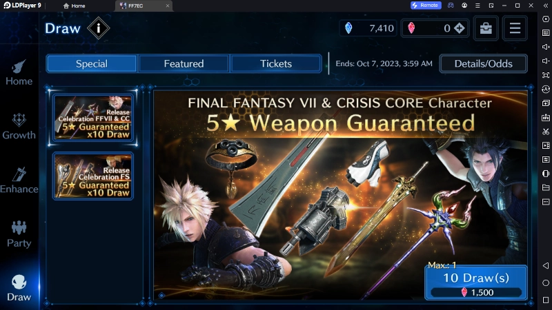 Final Fantasy VII Ever Crisis - Game Review & Gacha rates