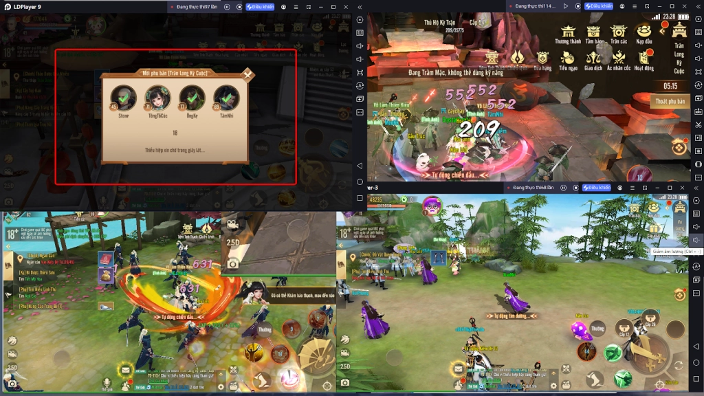 『HƯỚNG DẪN』Mẹo chiến game, auto game, auto nhiệm vụ, auto phó bản, chạy nhiều acc Cửu Dương Truyền Kỳ 2 trên LDPLayer