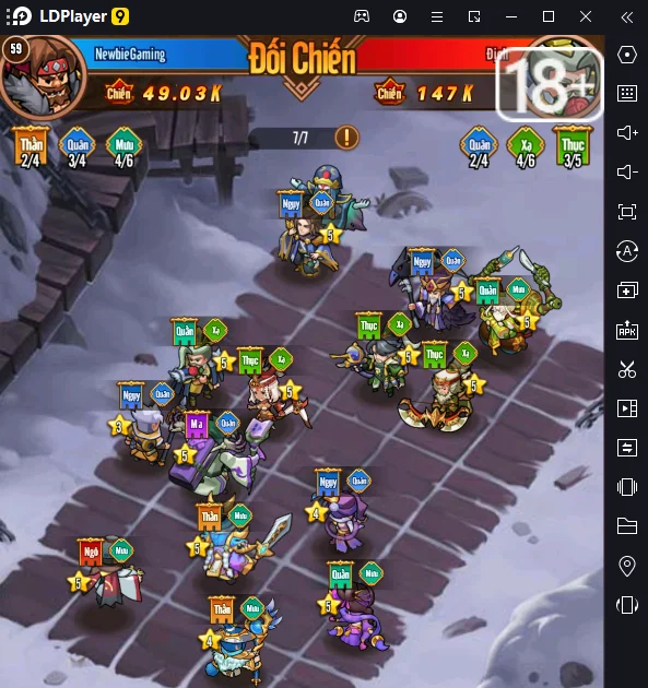 『HƯỚNG DẪN』Tam Quốc Chess: 4 Đội Hình Quốc Dân Giai Đoạn Đầu Game
