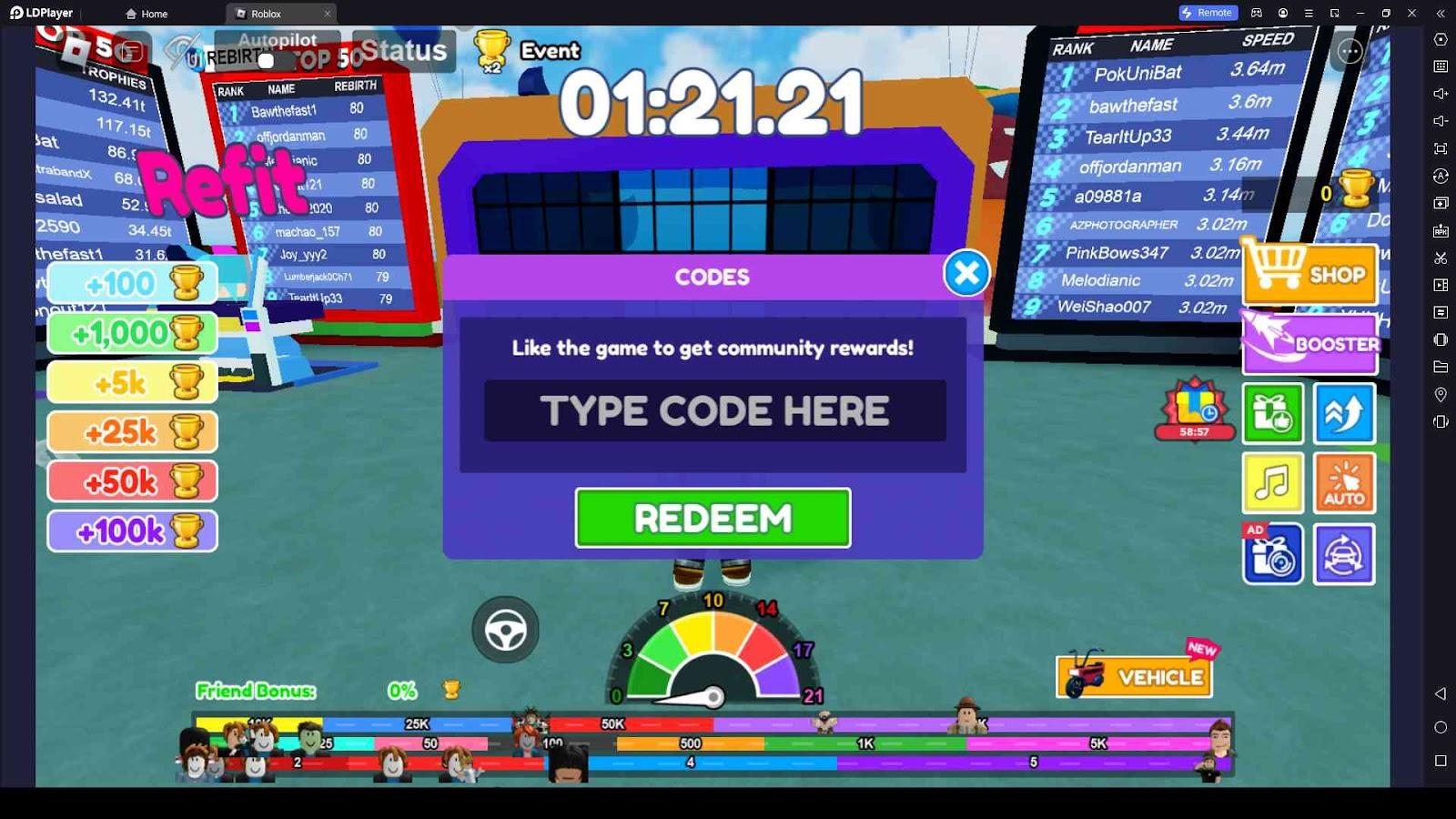 Roblox Max Speed Codes (November 2023)