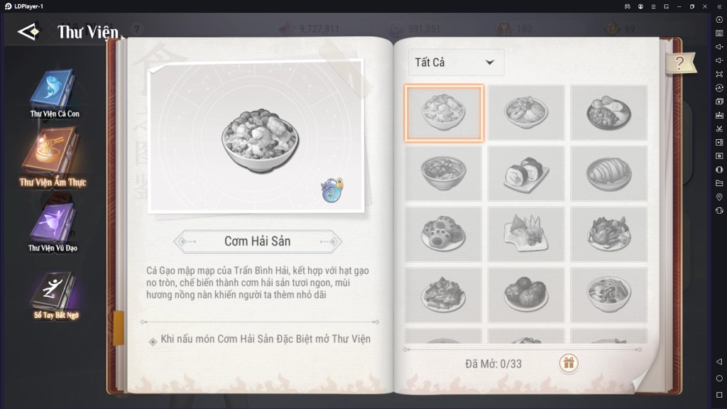 『HƯỚNG DẪN』Revelation - Thiên Dụ VNG giới thiệu nghề nghiệp Nhà Ẩm Thực và công thức nấu ăn cần phải có