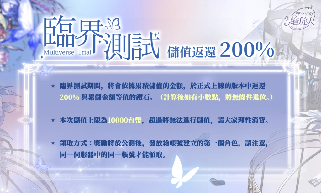 穿梭時空與他相遇，《時空中的繪旅人》臨界測試8/11啟動！