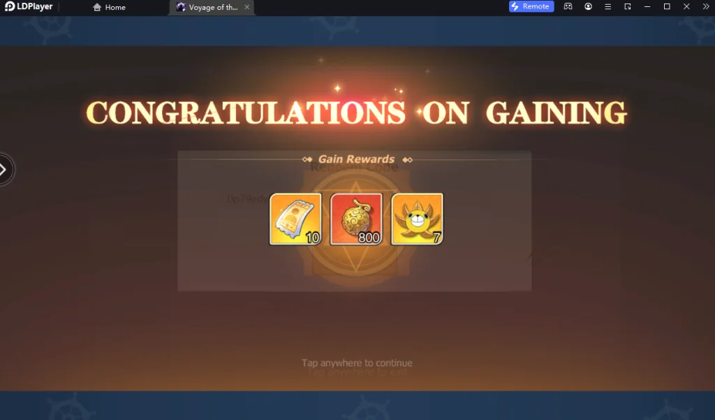Voyage of the Four Seas (5 โค้ด) อัปเดตเรื่อยๆ พร้อมวิธีกรอกบน LDPlayer9