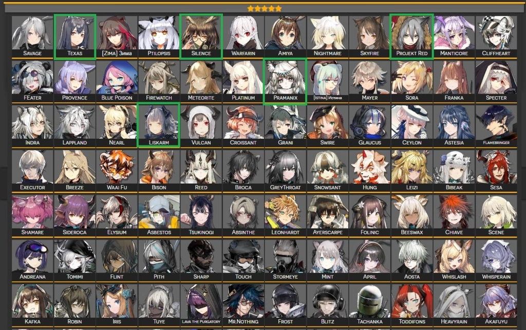 Arknights 5 Stars Selector Tier List - Who to Pick
