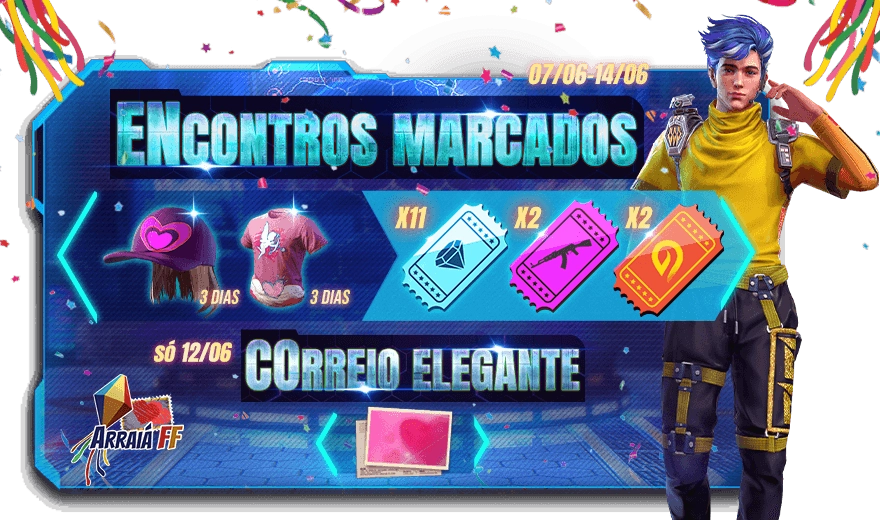 Celebre a festa junina no Arraiá Free Fire! Confira as novidades!