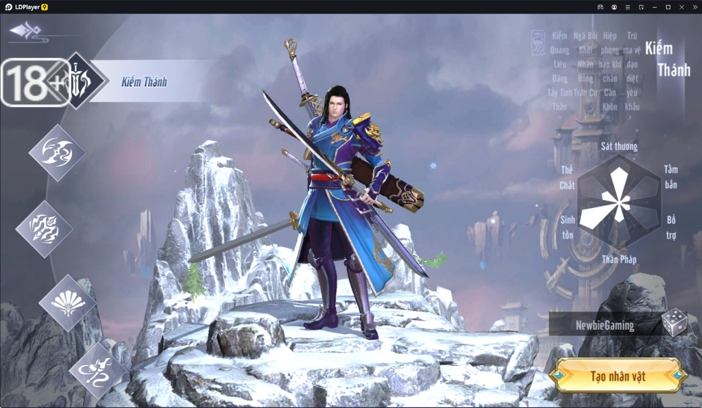 『HƯỚNG DẪN』Nhất Kiếm Môn: Phân Tích cách chơi Kiếm Thánh&nbsp; & cách tải game trên PC