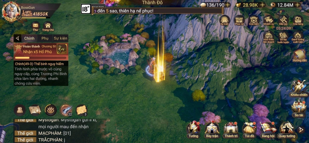 『HƯỚNG DẪN』Cái Thế Tranh Hùng: Vị Trí Đào Kho Báu Từ Chương 46 - 54