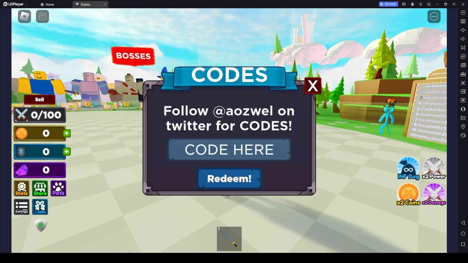 Roblox Boss Fighting Simulator Codes: Battle, Triumph, and Prosper ...