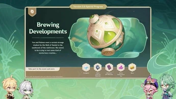 Genshin Impact version 3.6 est maintenant disponible : Bannières et évènements