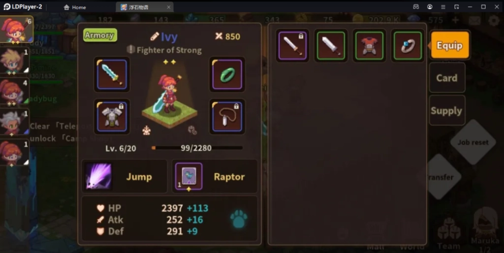 Levistone Story Asia แนว Pixel Roguelike Adventure จัดทีมออกผจญภัยและเทคนิค Reroll หาตัวละครเร็วขึ้น 4 เท่า บน LDPlayer9