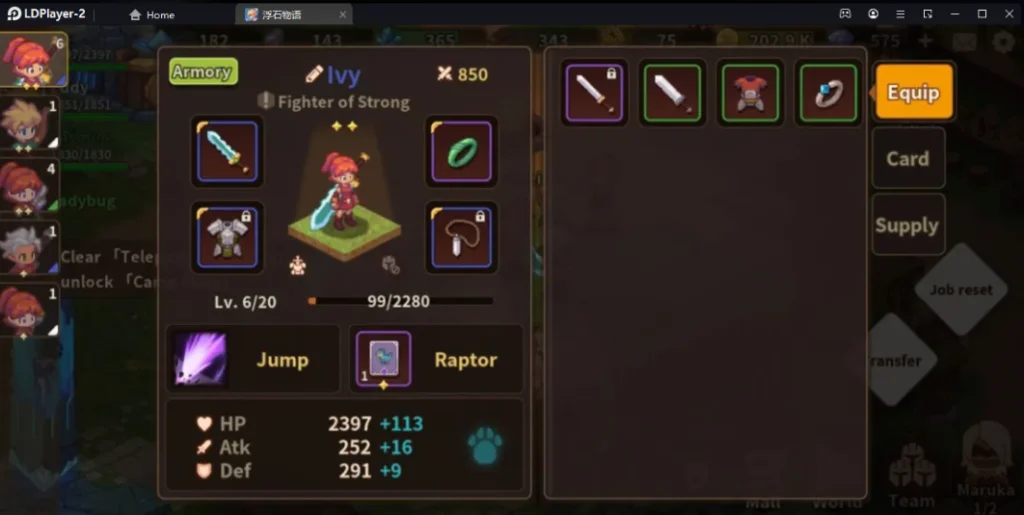 Levistone Story Asia แนว Pixel Roguelike Adventure จัดทีมออกผจญภัยและเทคนิค Reroll หาตัวละครเร็วขึ้น 4 เท่า บน LDPlayer9