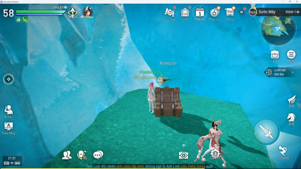 『HƯỚNG DẪN』Revelation - Thiên Dụ VNG vị trí rương báu thám hiểm Sườn Mây phần 1