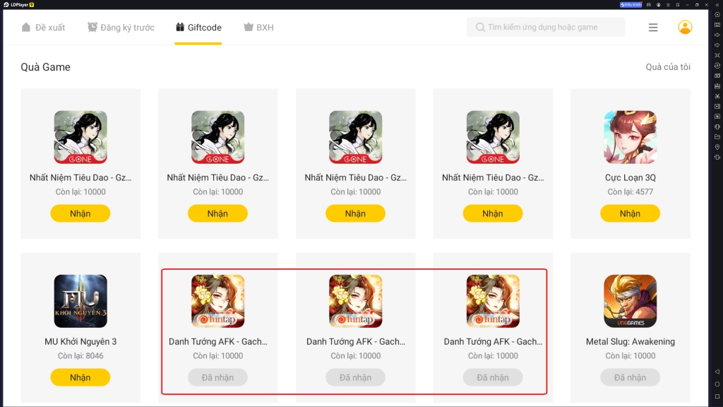 Tổng hợp giftcode, cách nhập và hướng dẫn tải Danh Tướng AFK trên PC