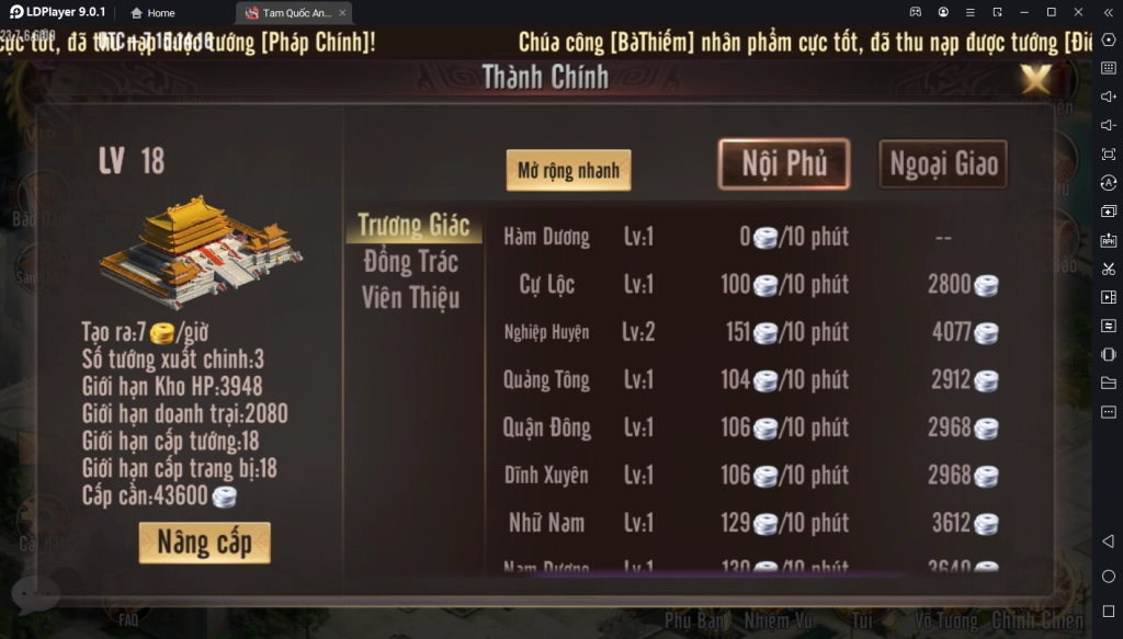 『HƯỚNG DẪN』Tam Quốc Anh Hùng Truyện: Hướng Dẫn Tân Thủ Chơi Chuẩn Tăng Nhanh Lực Chiến