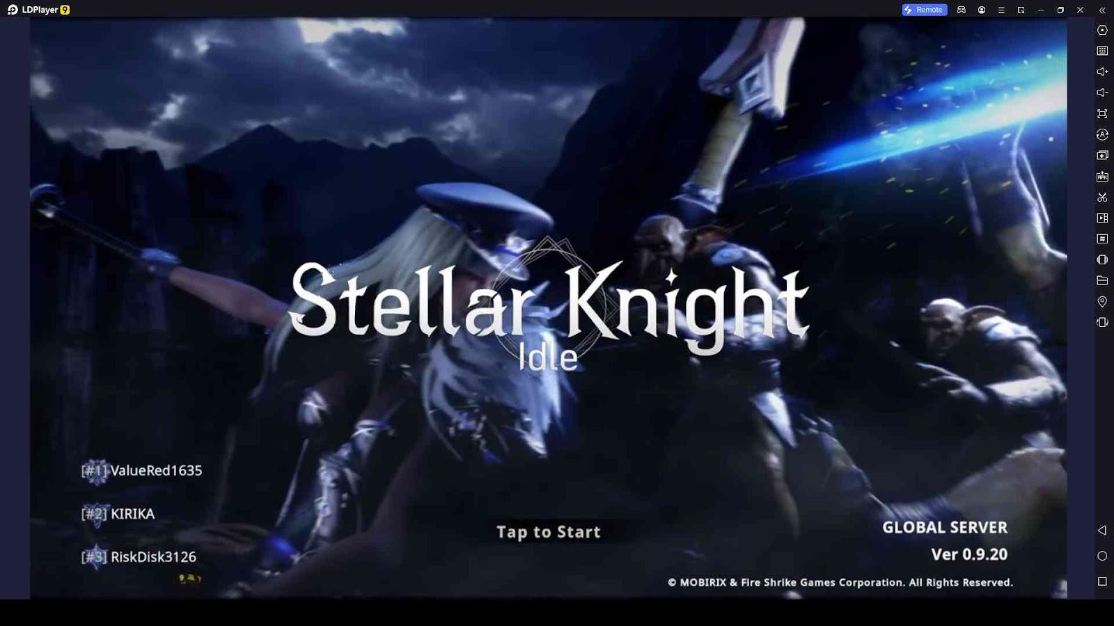 Stellar Knight Idle Beginner Guide