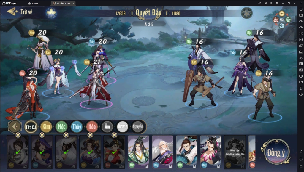 『HƯỚNG DẪN』Võ Lâm Nhàn Hiệp: Xây dựng Đội hình & tính năng Khắc chế