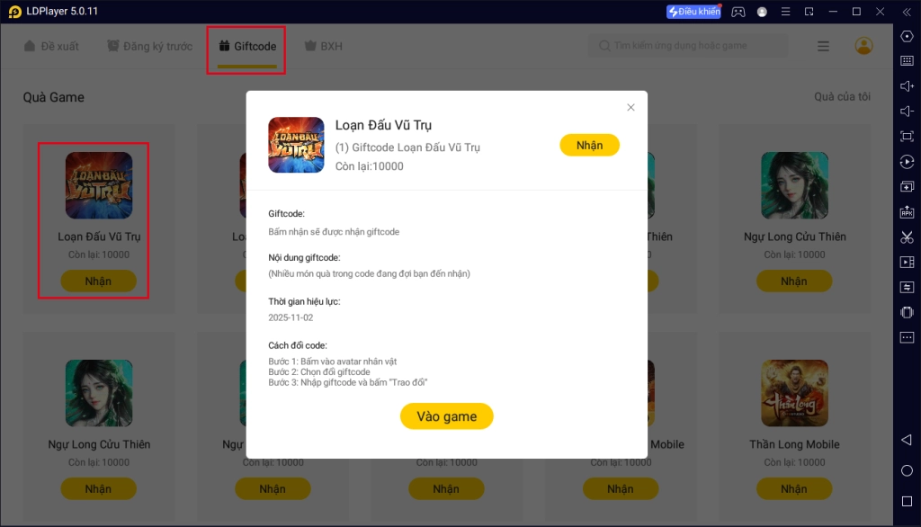Loạn Đấu Vũ Trụ GOSU: tổng hợp giftcode tân thủ & cách nhập code mới nhất